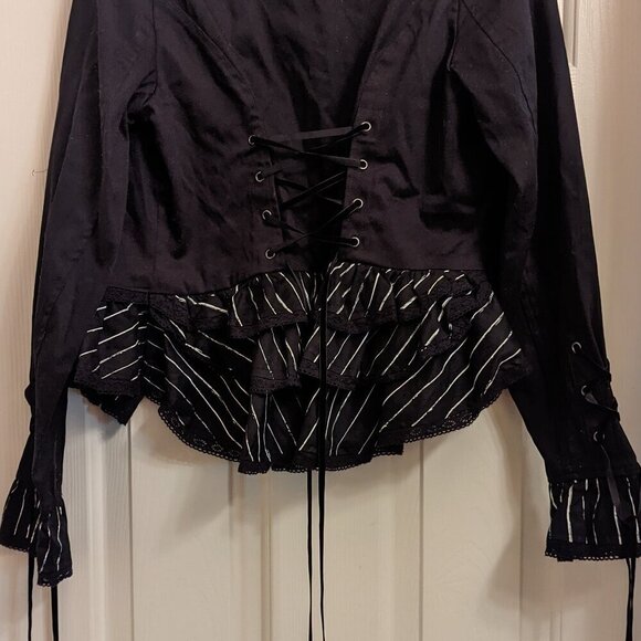 NWOT Jack Skellington Hot Topic Disney Jacket Laces Nightmare Before Christmas M - Picture 7 of 11